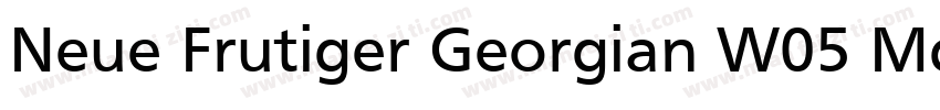 Neue Frutiger Georgian W05 Md字体转换